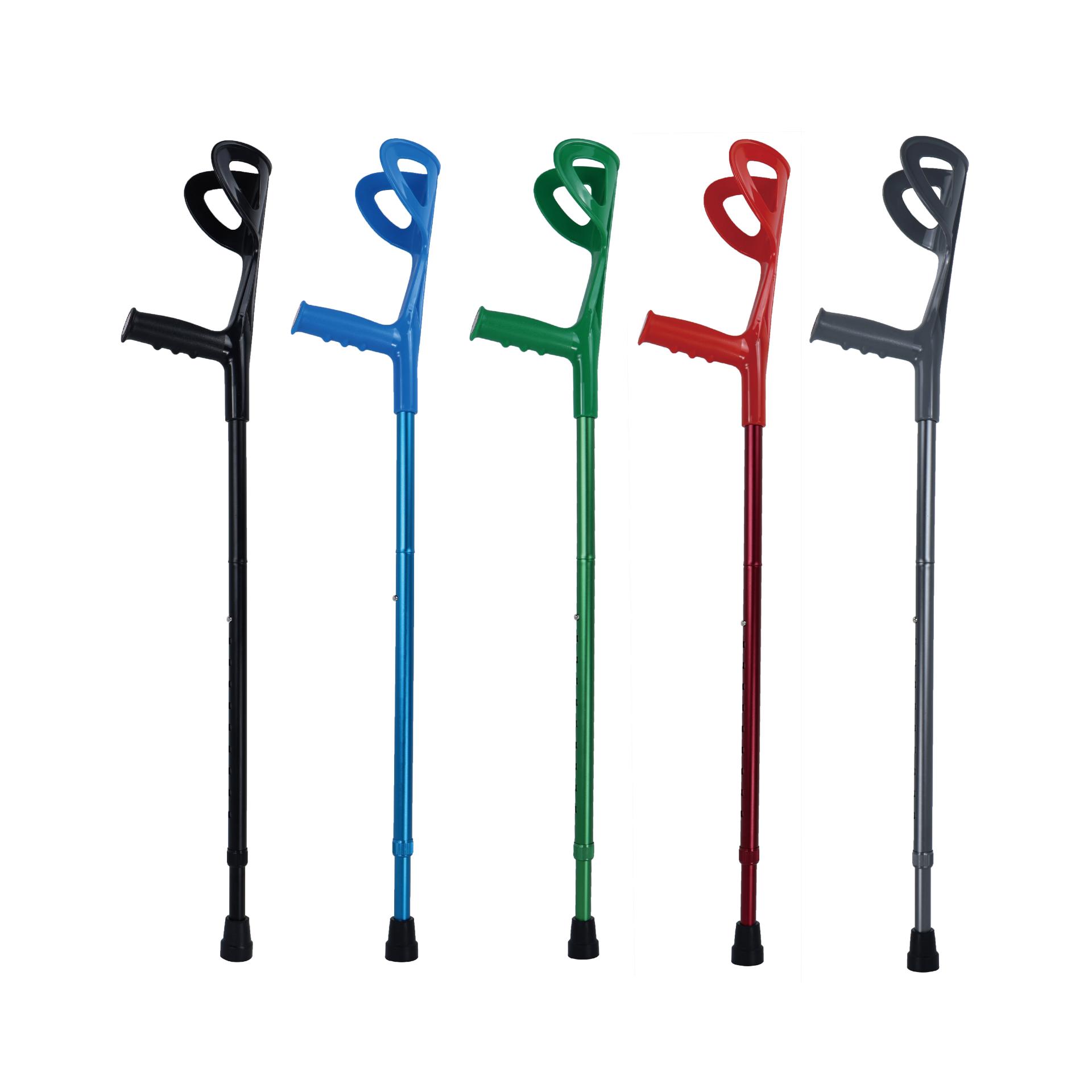 300LBS Matte Anodized Folding Paralysis Crutch