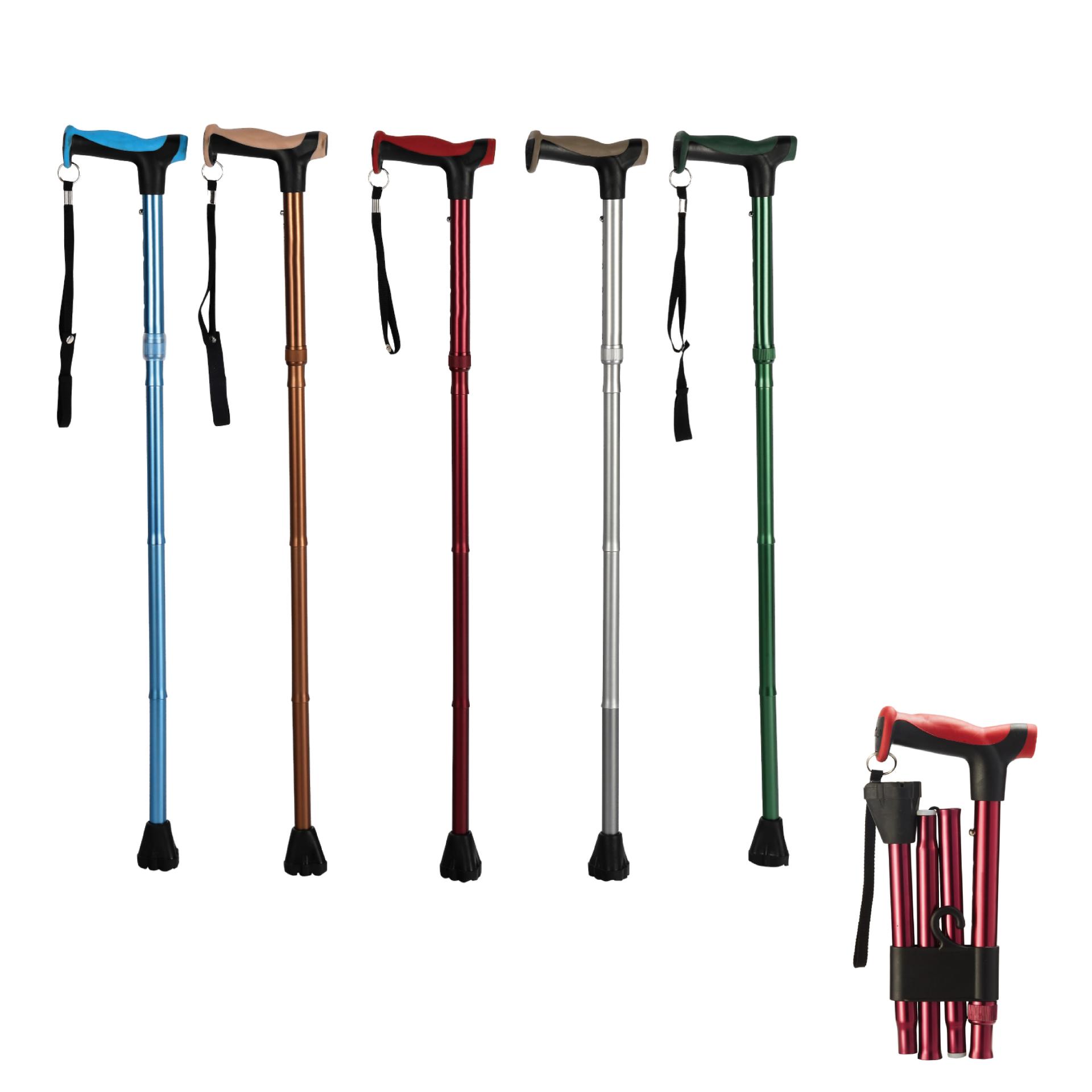 Aluminum Folding Cane with T-shape Handle