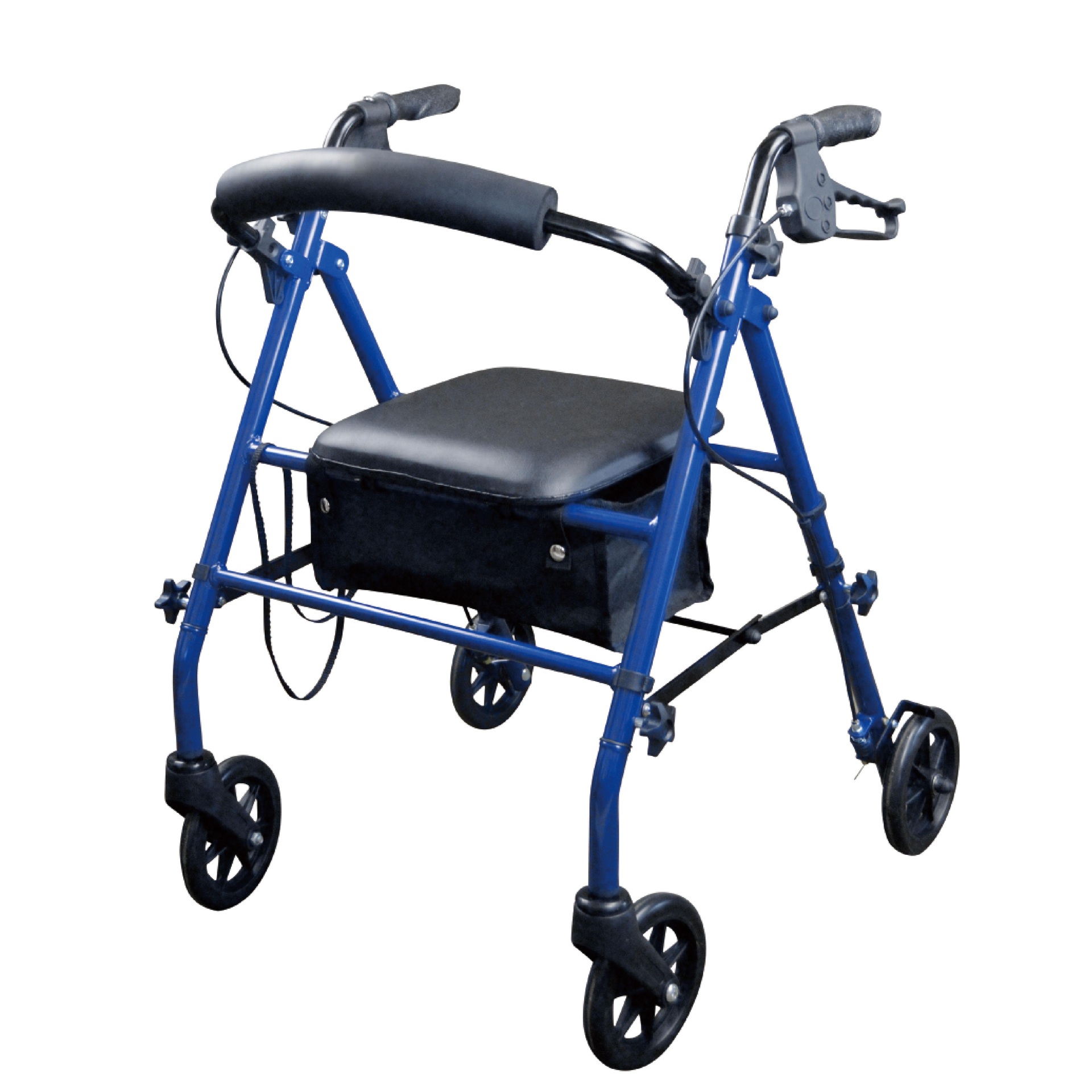 Steel KD Rollator with 6'' wheels